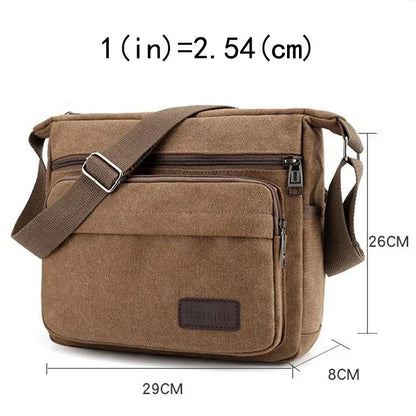 Men's Canvas Crossbody Shoulder Messenger Bags