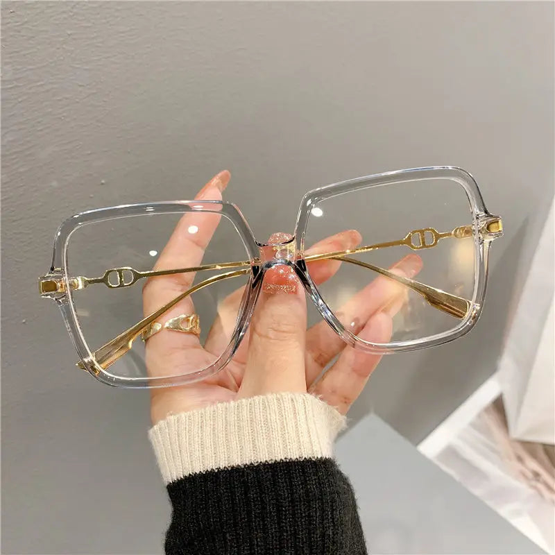 Oversized Square Frame Glasses