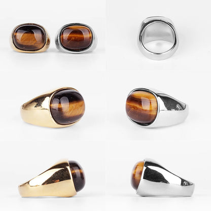 Stainless Steel Wood Grain Rings