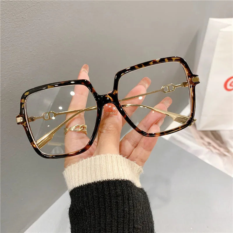 Oversized Square Frame Glasses