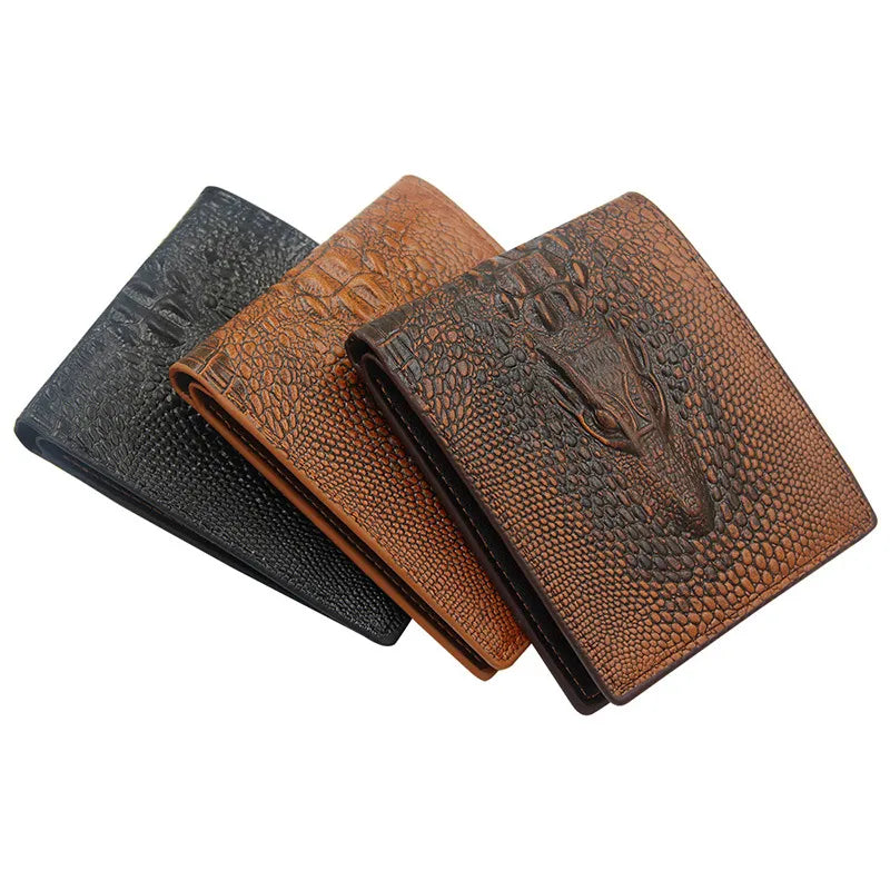 Short Crocodile Pattern Wallet