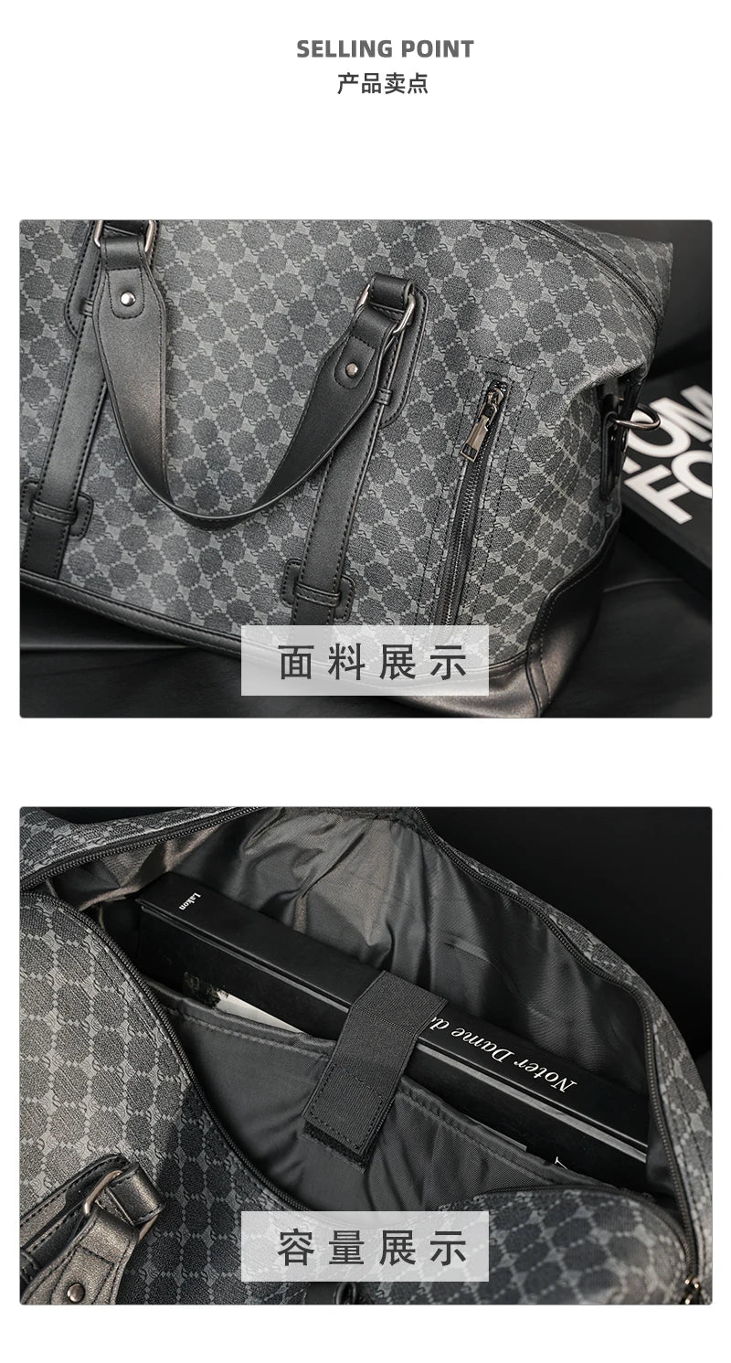 Large Capacity Plaid Travel Bag