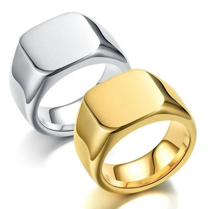 Signet Square Finger Rings