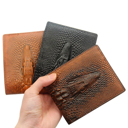 Short Crocodile Pattern Wallet