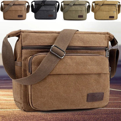 Men's Canvas Crossbody Shoulder Messenger Bags