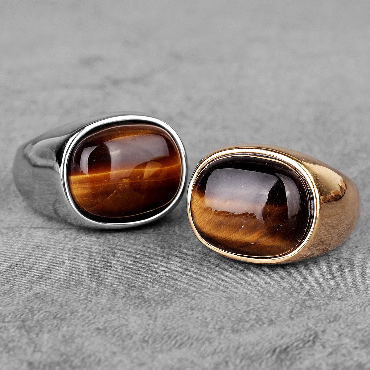 Stainless Steel Wood Grain Rings