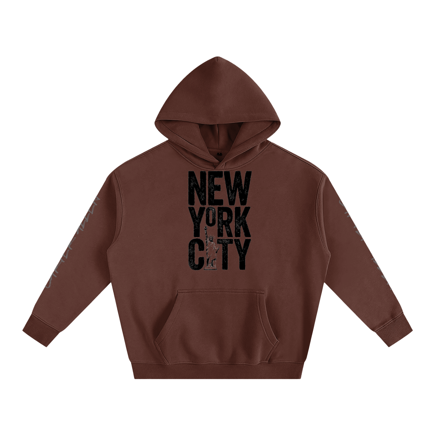 New York Oversize Fleeced Hoodie