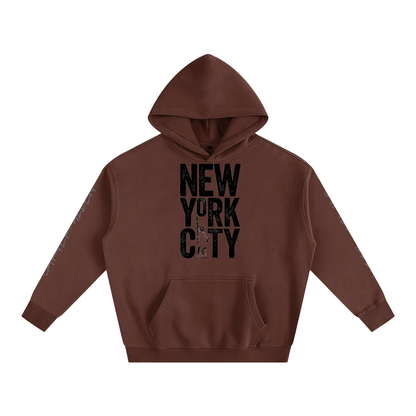 New York Oversize Fleeced Hoodie