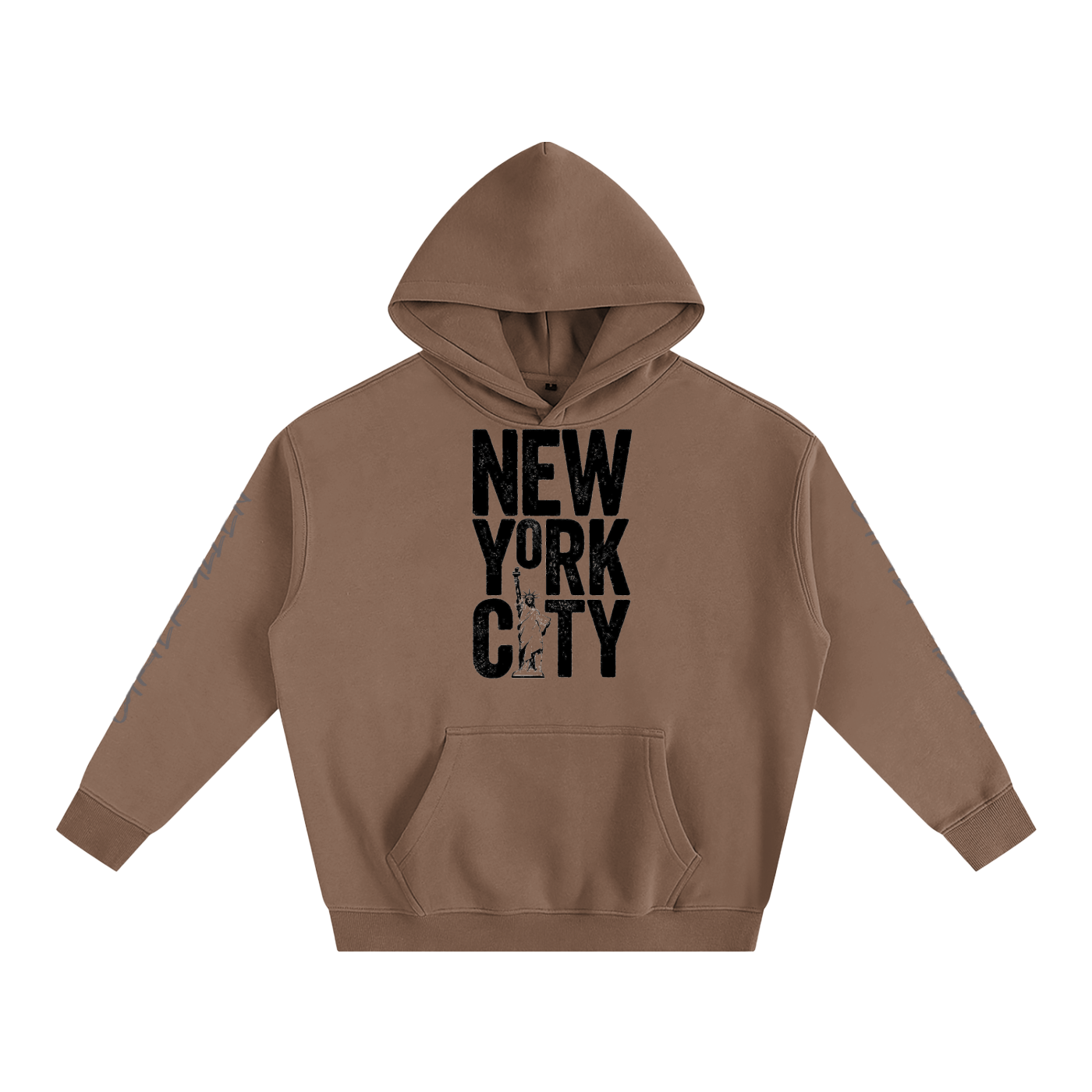 New York Oversize Fleeced Hoodie