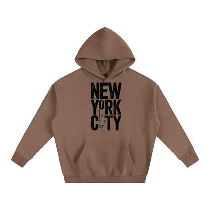 New York Oversize Fleeced Hoodie