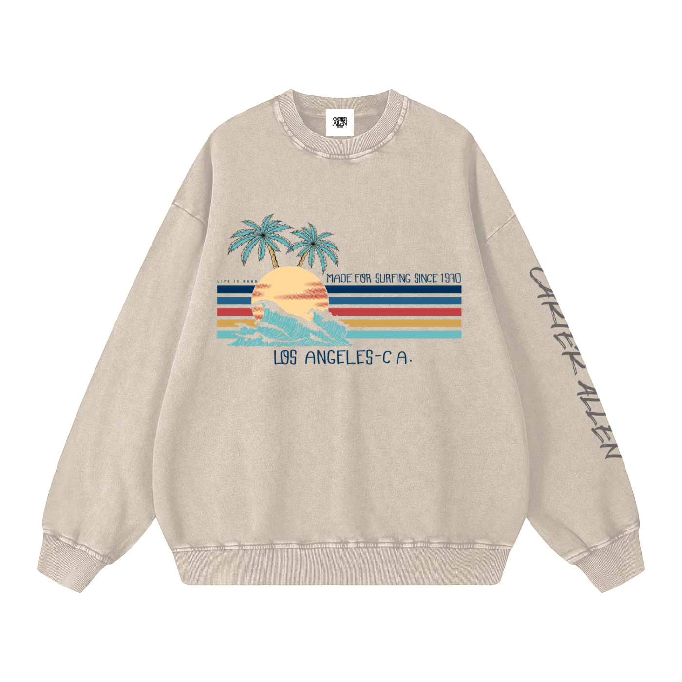 Snow Washed Oversized Sweatshirt