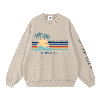 Snow Washed Oversized Sweatshirt