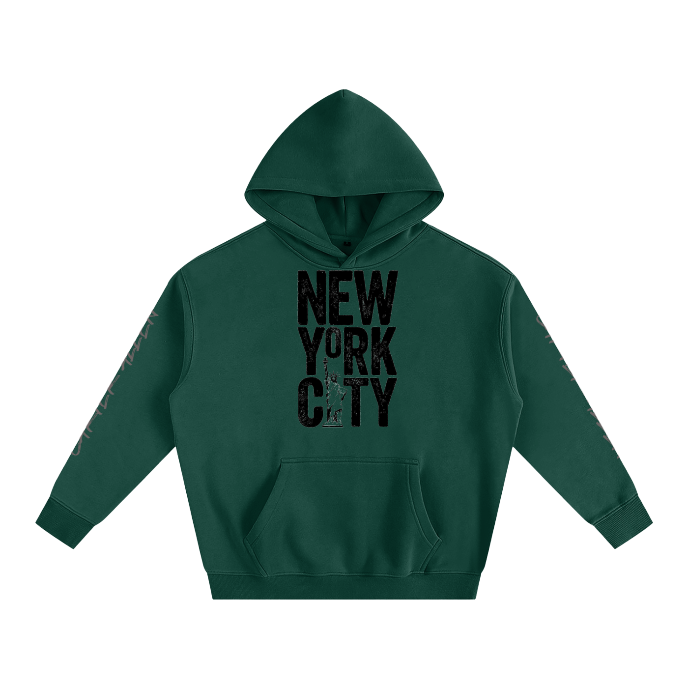 New York Oversize Fleeced Hoodie
