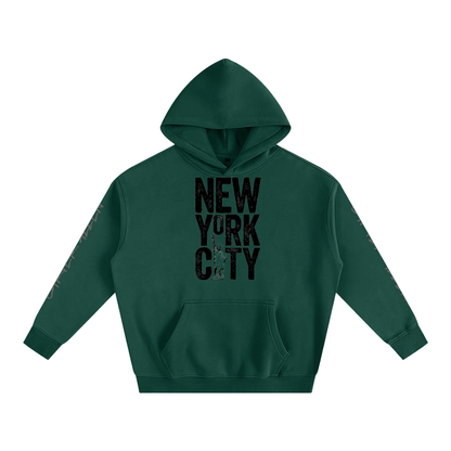 New York Oversize Fleeced Hoodie