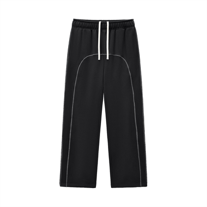 Contrast-Stitched Fleece Sweatpants