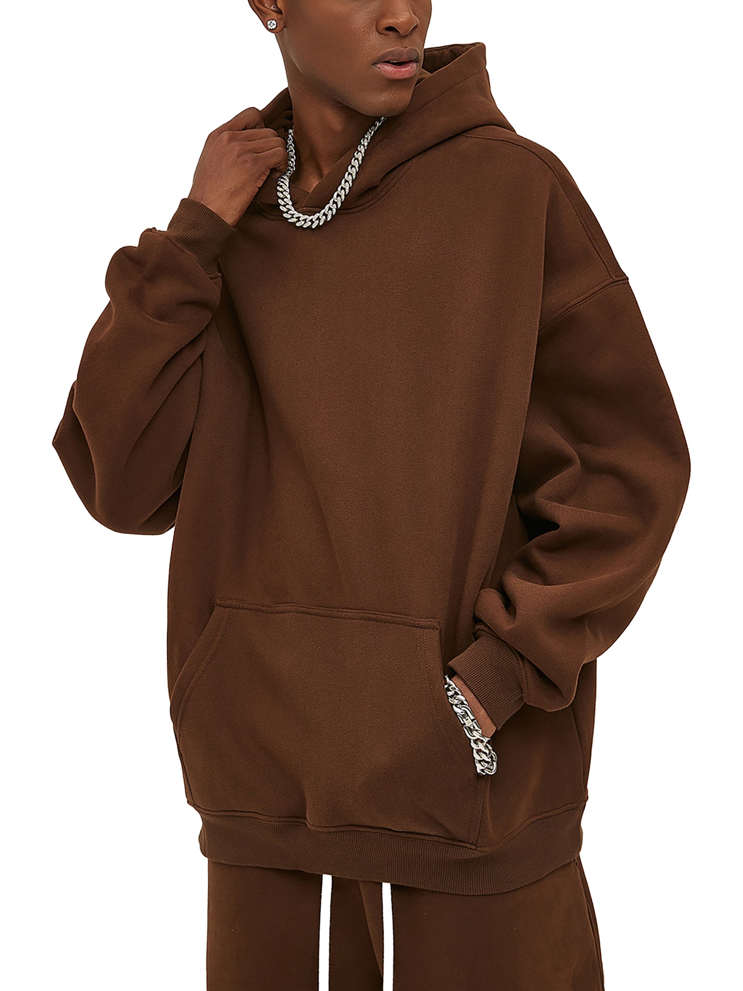 New York Oversize Fleeced Hoodie