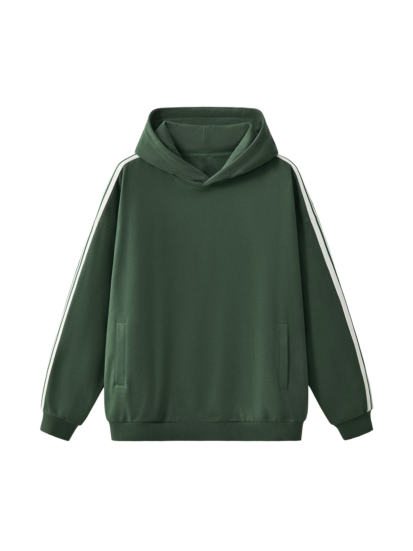 Side Stripe Drop-Shoulder Hoodie