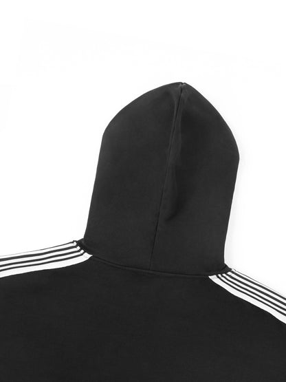 Side Stripe Drop-Shoulder Hoodie