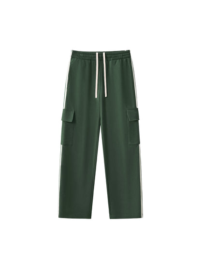 Side Stripe Straight-Leg Pants